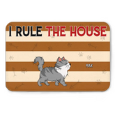 Paillasson personnalisé pour les amoureux des chiens, des chats et des animaux de compagnie - We Rule The House